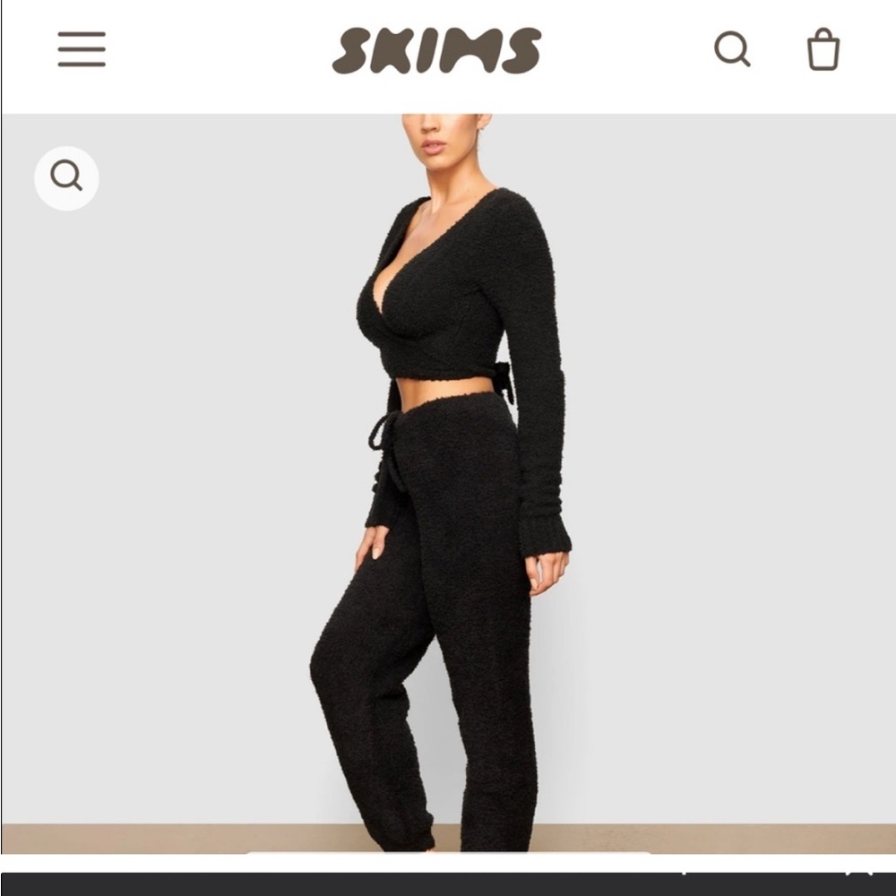 SKIMS cozy wrap sweater